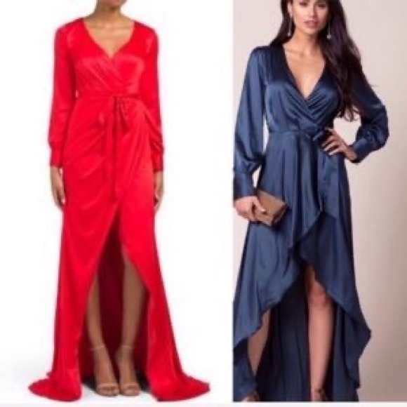 lotus threads Dresses & Skirts - Lotus Threads New York Long Satin dress 4 $600